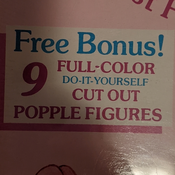 BNIP Vintage Popples Cassette and Cut Out Figures - Picture 11 of 11